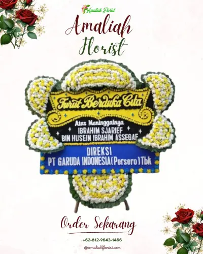 Papan Bunga Duka di Caturharjo